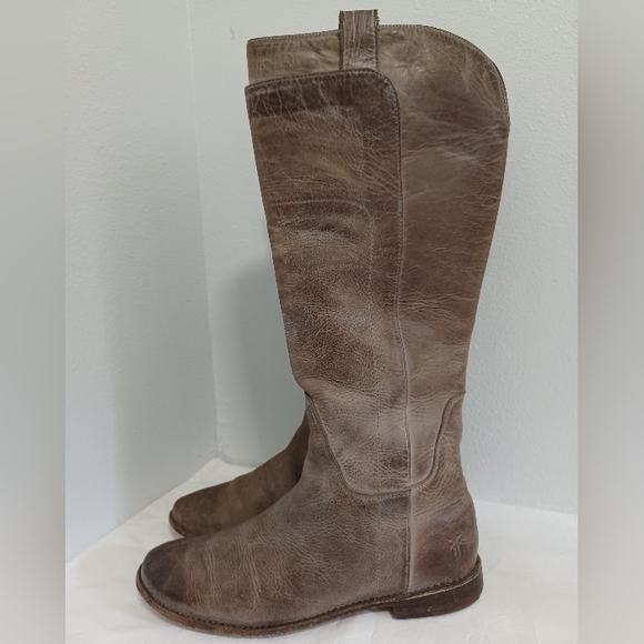 Frye tall boots smoky gray leather size 8.5B - Picture 3 of 13